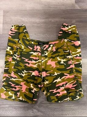 Pink & Green Camo Cargo Pants